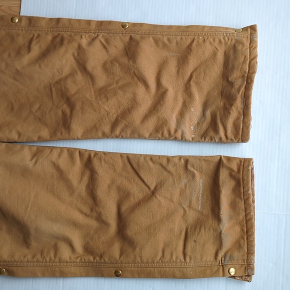 Carhartt Quilt Lined One Piece Work Wear Coverall 46 REGULAR Brown Red Tan - Picture 9 of 16